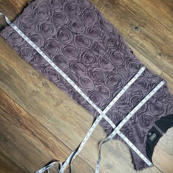 Adrianna‎ Papell neutral raw edge rosette sleeveless sheath dress womans … - Picture 13 of 13